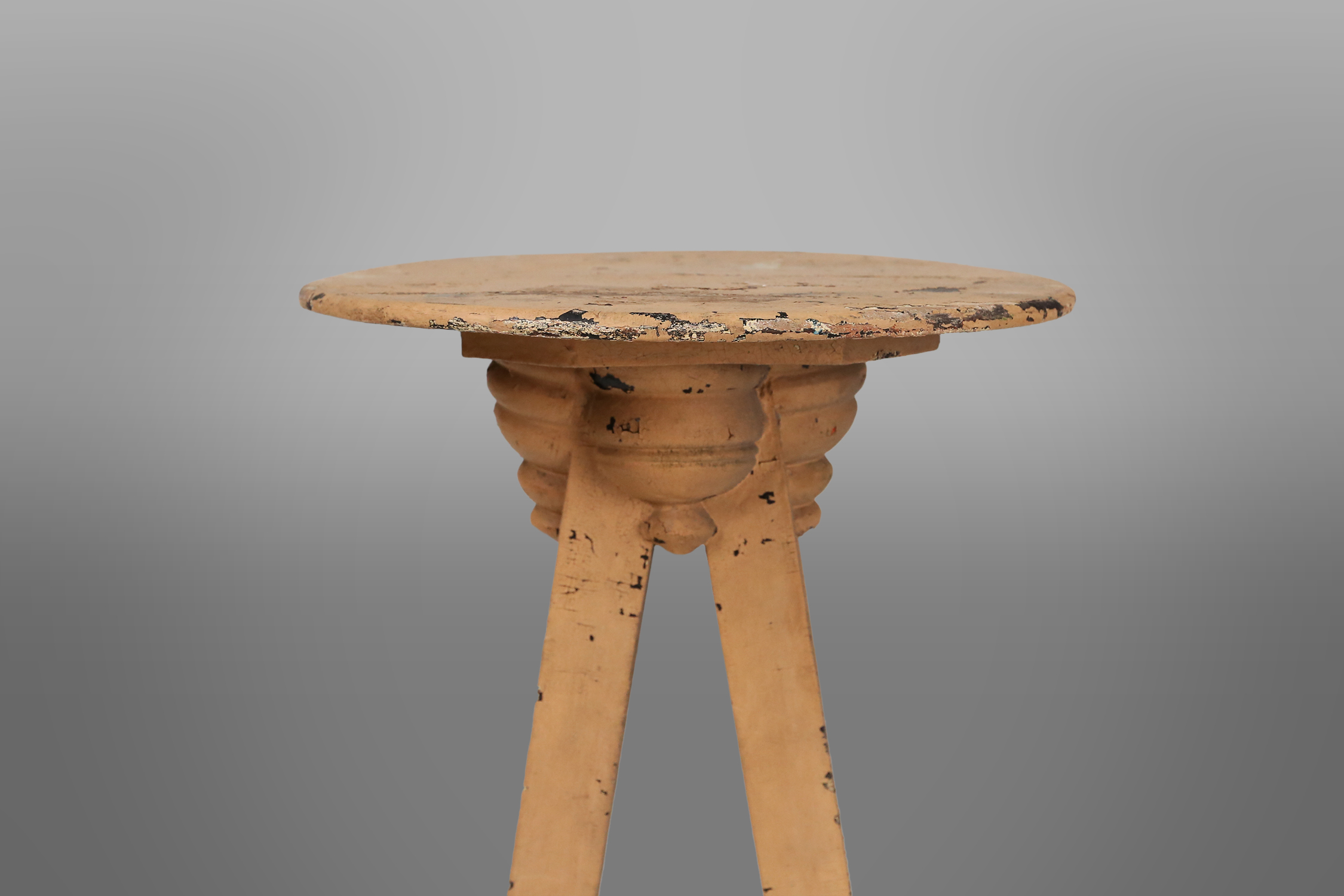 Elegant industrial console in wood with rich patina, France, 1900thumbnail